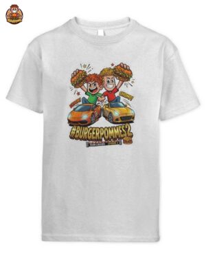 LukasBS Burgerpommes 2 Rennwagen Kids T-Shirt – Exklusives Fan-Merch