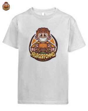LukasBS Burgerpommes Glücklicher Junge Kids T-Shirt – Offizielles Fan-Merch