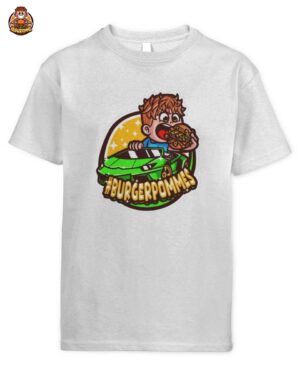 LukasBS Burgerpommes Grüner Sportwagen Kids T-Shirt – Exklusives Fan-Design