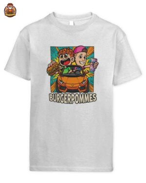 LukasBS Burgerpommes Kinder T-Shirt – Exklusives Sportwagen Edition Design