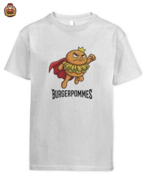 LukasBS Burgerpommes Superheld Kinder T-Shirt – Das ultimative Merch für Fans