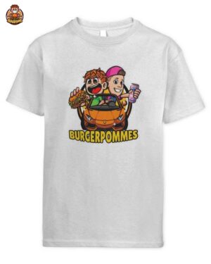 LukasBS & Marvin Vlogt Burgerpommes T-Shirt – Exklusives Sportwagen Design für Kinder