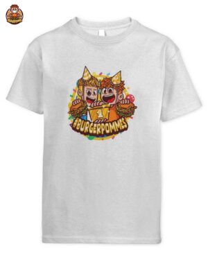 LukasBS & Marvin Vlogt Burgerpommes T-Shirt für Kinder – Offizielles Party Design